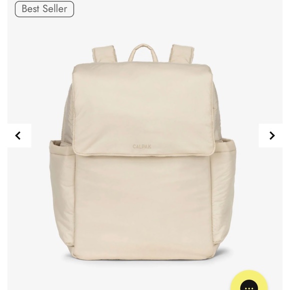 Calpak diaper Backpack with laptop sleeve - oatmeal cream - Picture 1 of 6